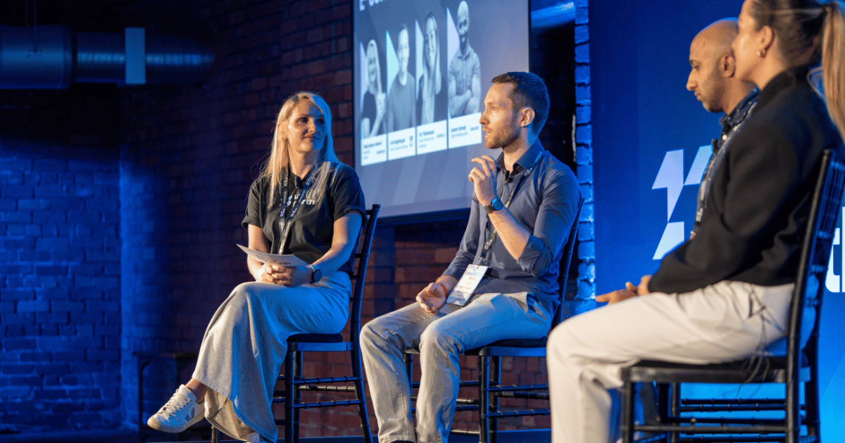 Speakers on stage at Up North's Ecommerce Panel