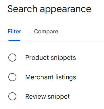 Tracking organic shopping listings in GSC